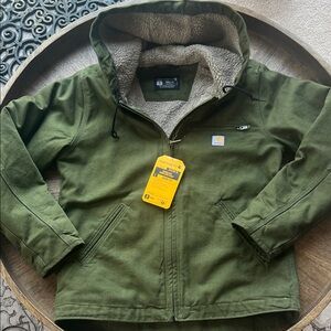 Carhartt Loose Fit Sherpa Lined Washed Duck Jacket